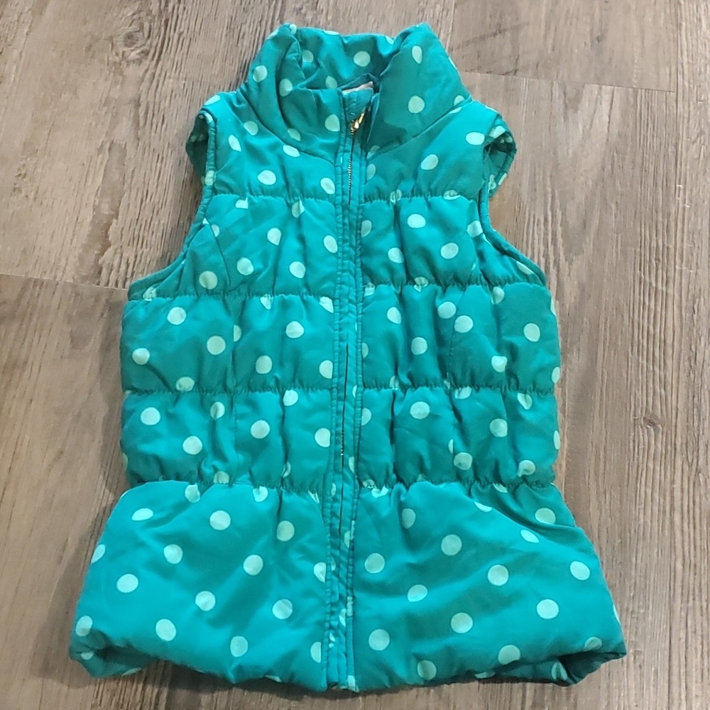 Circo Polka Dot Puffer Vest Size Small